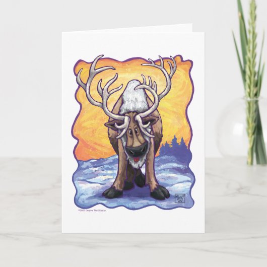 rendiercadeaus en -Accessoires Feestdagen Kaart (Voorkant)