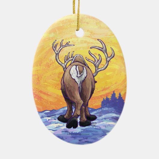 rendiercadeaus en -Accessoires Keramisch Ornament (Achterkant)