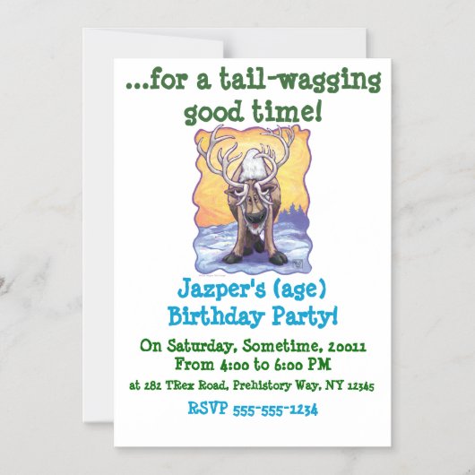 rendiercadeaus en -Accessoires Magnetische Uitnodiging (Voorkant)