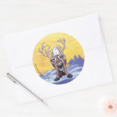 rendiercadeaus en -Accessoires Ronde Sticker (Envelop)