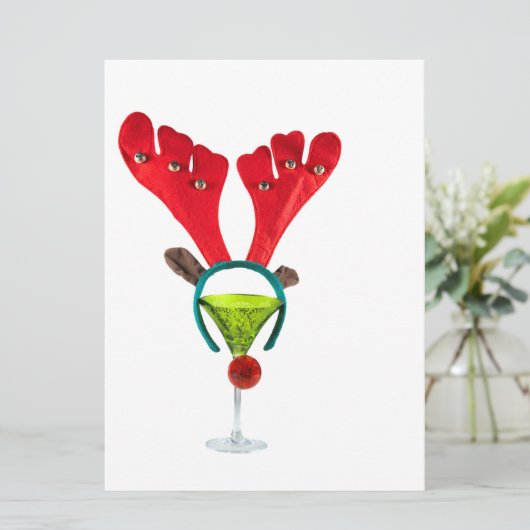 Rendiercocktail Kaart (Staand voorkant)