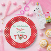 rendieren 2e verjaardag papieren bordje (Feest)