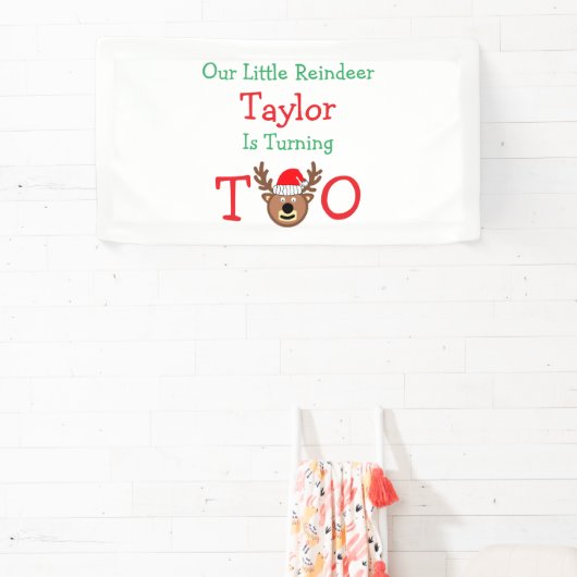 rendieren 2e verjaardag spandoek (Insitu)