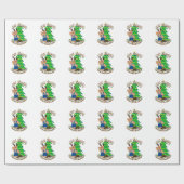 Rendieren Beer - Baby's 1st Christmas Cadeaupapier (Vlak)