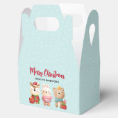 rendieren, Beer en konijnenkerstmis Bedankdoosjes (Geopend)