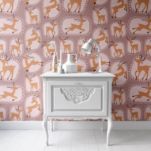 Rendieren Behang Patroon Peel & Stick