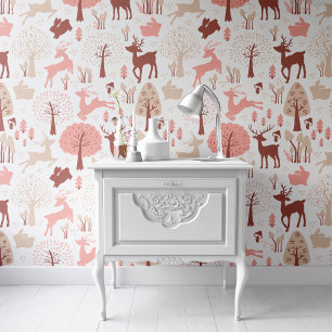 Rendieren Behang Patroon Peel & Stick