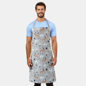 rendieren, Beren en kerstbomen Schort (Gedragen)