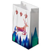 rendieren, bergen, feestspeelgoed klein cadeauzakje (Achterkant Gekanteld)