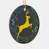 rendieren - Blitzen Keramisch Ornament (Rechts)