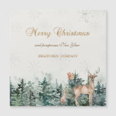 rendieren, bos, sneeuwvlokken (Voorkant)