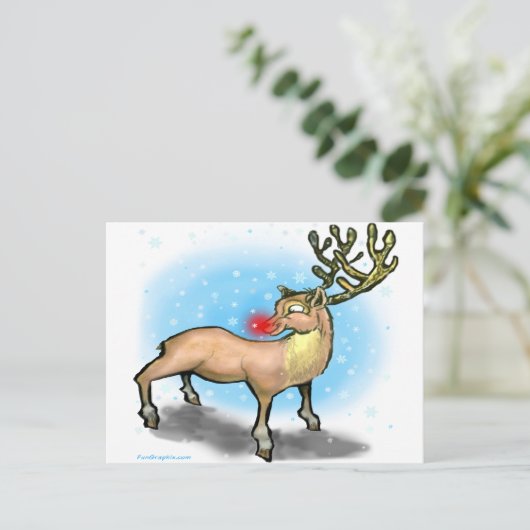 rendieren briefkaart (Staand voorkant)