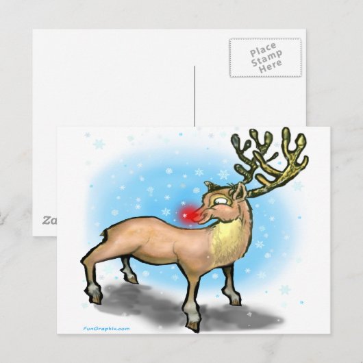 rendieren briefkaart (Voorkant / Achterkant)