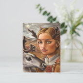 rendieren briefkaart (Staand voorkant)