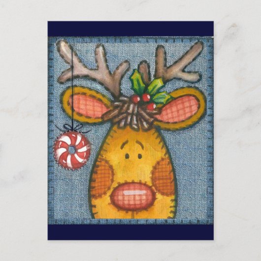 rendieren briefkaart (Voorkant)