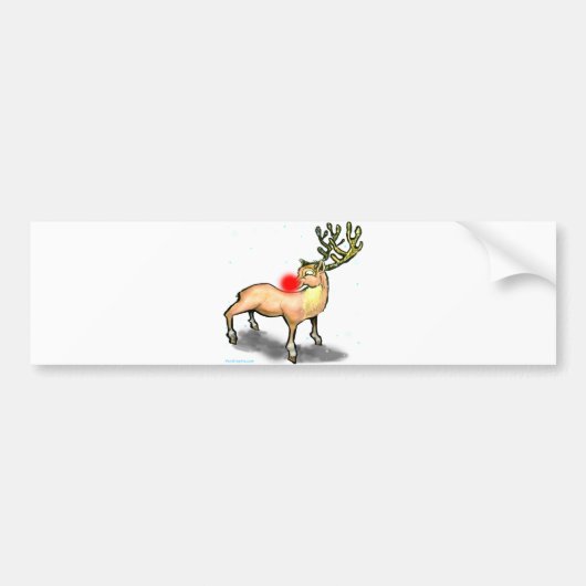 rendieren bumpersticker (Voorkant)