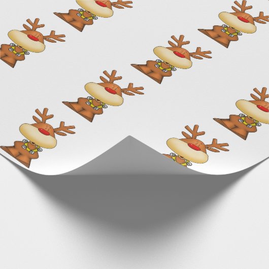 rendieren cadeaupapier (Hoek)