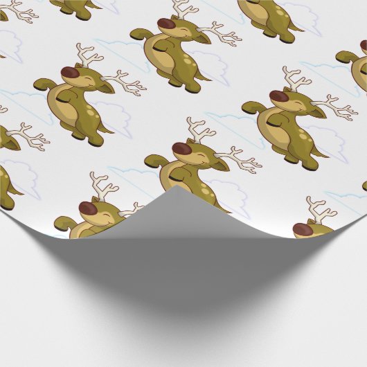 rendieren cadeaupapier (Hoek)