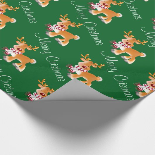 rendieren cadeaupapier (Hoek)