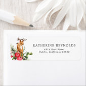 rendieren | Christmas Baby Retouradreslabel Etiket (Insitu)