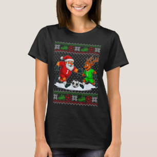 Rendieren die Voetbal spelen Verschrikkelijke Kers T-shirt