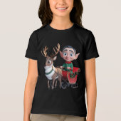 Rendieren ELF Kinder T-shirts (Voorkant)