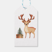 RENDIEREN EN EEN KERSTBOOM CADEAULABEL (Voorkant)