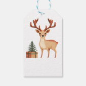 RENDIEREN EN EEN KERSTBOOM CADEAULABEL (Achterkant)