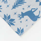 Rendieren en feestelijke kerst fleece deken (Hoek)