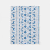 Rendieren en feestelijke kerst fleece deken (Voorkant)