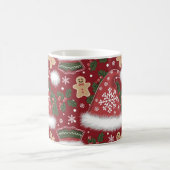 Rendieren en Holly Christmas Design Koffiemok (Center)