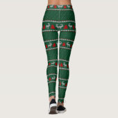 Rendieren en Kerstbomen Leggings (Achterkant)