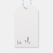  rendieren en kerstverlichting cadeaulabel (Achterkant)