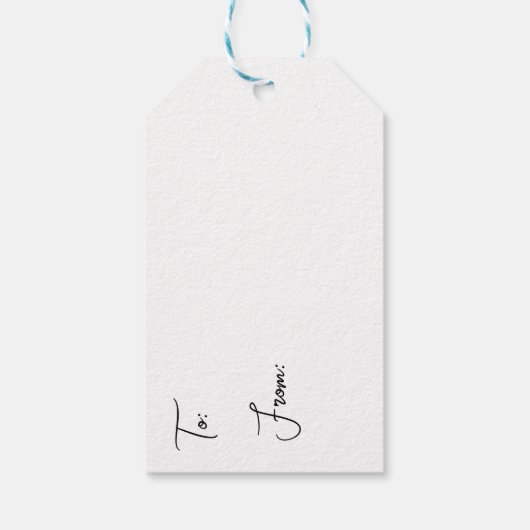  rendieren en kerstverlichting cadeaulabel (Achterkant)