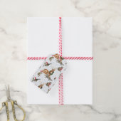 Rendieren en Kittenkatten Cadeaulabel (Met Touw)