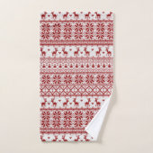 rendieren en neusvlokken bad handdoek (Handdoek)