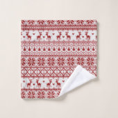 rendieren en neusvlokken bad handdoek (Wasdoekje)