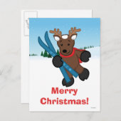 rendieren feestdagenkaart (Voorkant / Achterkant)