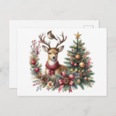 rendieren feestdagenkaart (Voorkant / Achterkant)