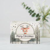 rendieren feestdagenkaart (Staand voorkant)