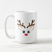 Rendieren gezicht "zijn" koffie Mok Cup (Links)