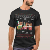 Rendieren Grappig Kerst Lelijk T-shirt (Voorkant)