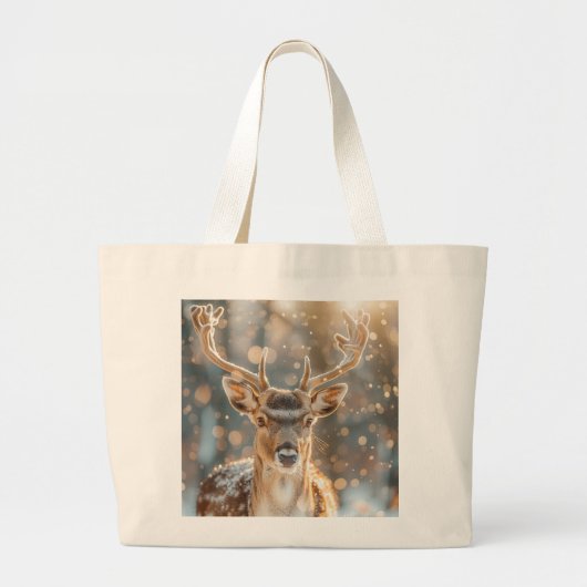 rendieren grote tote bag (Voorkant)