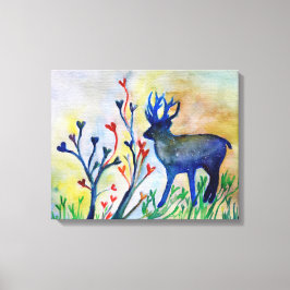 rendieren harten Waterverf romantische kunst singl Canvas Afdruk