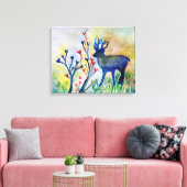 rendieren harten Waterverf romantische kunst singl Canvas Afdruk (Insitu (Woonkamer))