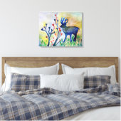 rendieren harten Waterverf romantische kunst singl Canvas Afdruk (Insitu (Slaapkamer))