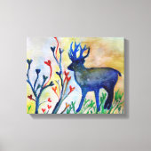 Rendieren Herten Liefde Hart Magische Waterverf Pr Canvas Afdruk (Voorkant)