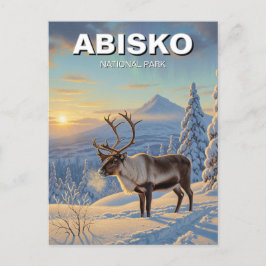 Rendieren in Abisko National Park Zweden Reizen Briefkaart