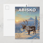 Rendieren in Abisko National Park Zweden Reizen Briefkaart (Voorkant / Achterkant)