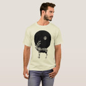Rendieren in de nacht t-shirt (Voorkant volledig)